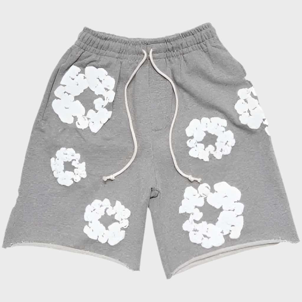 Short De nime gris clair