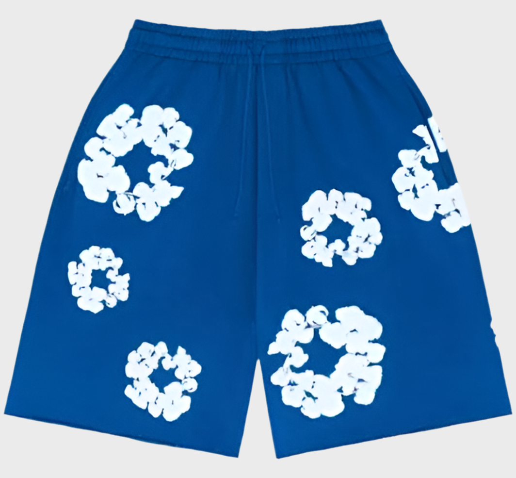 Short De nime bleu marine