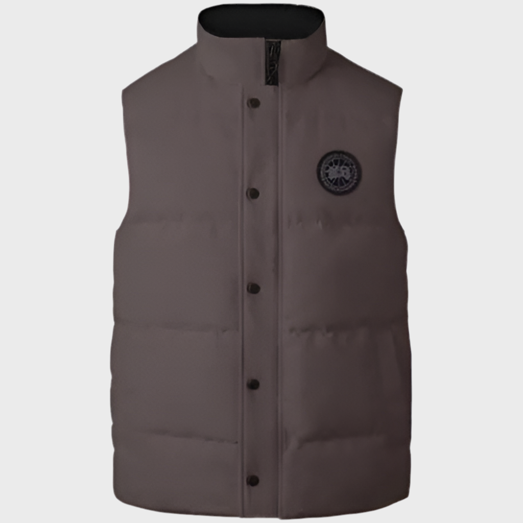 Doudoune Sans Manches C*nada grise logo black