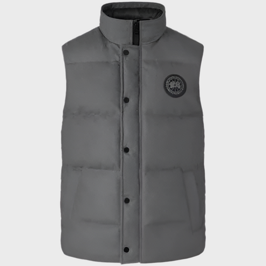 Doudoune Sans Manches C*nada grise logo noir