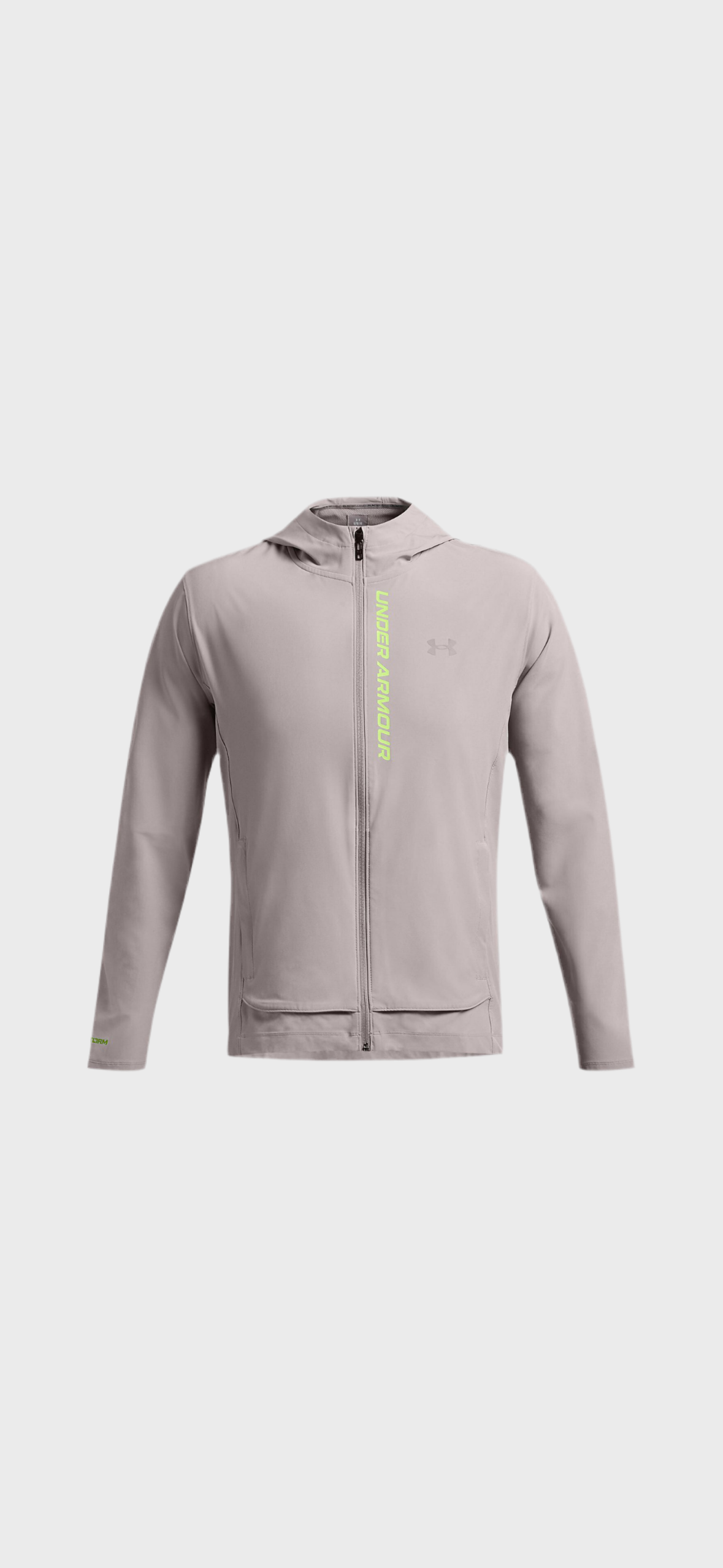 Veste our grise écriture jaune de la marque