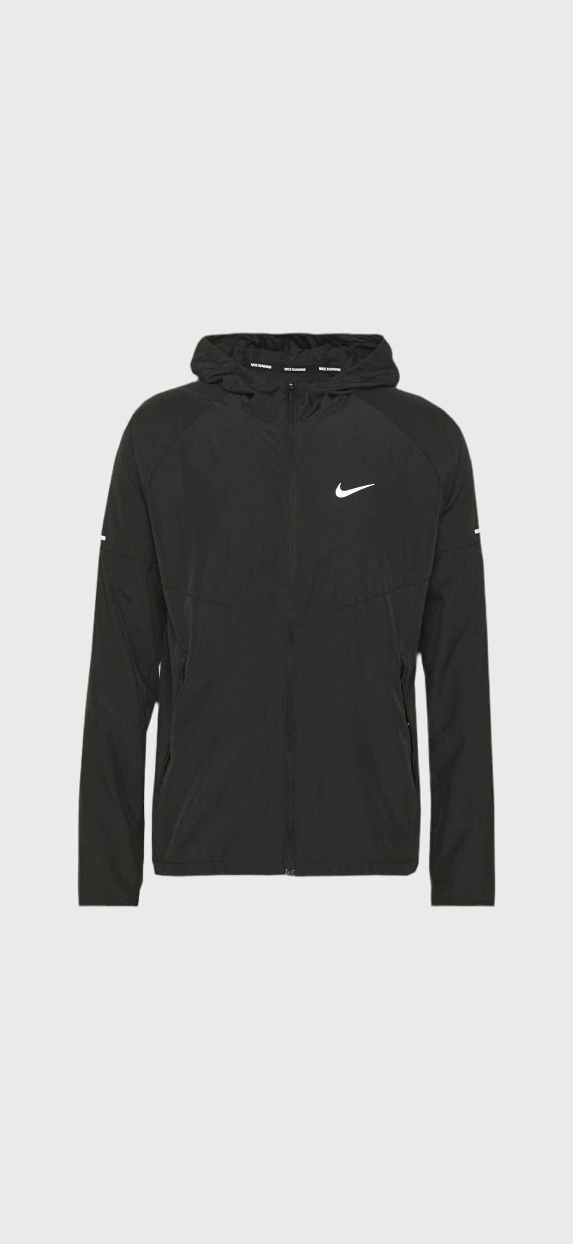 Veste Running N noir logo réflechissant