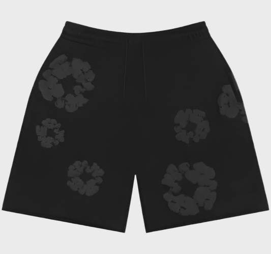 Short De nime full black logo noir